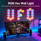 Ambient Night Light RGB Smart Hexagonal Wall Lamp DIY Shape Music Rhythm APP For Game Room 1