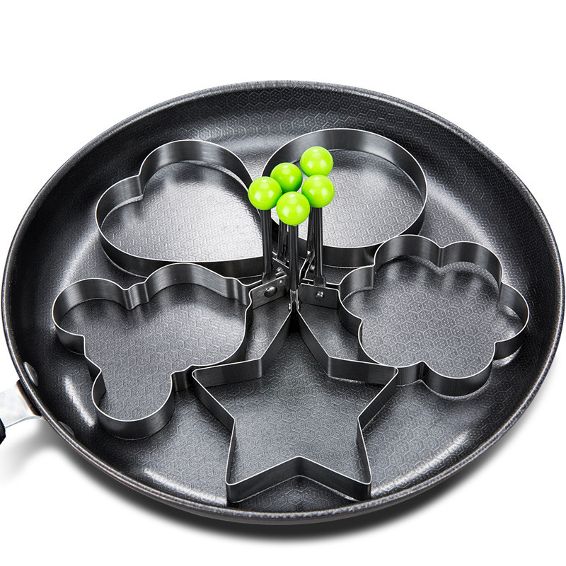 Creative Egg Frying Model Household Egg Fry Heartshaped Egg Frying Mold Stainless Steel Pancake Mak 2