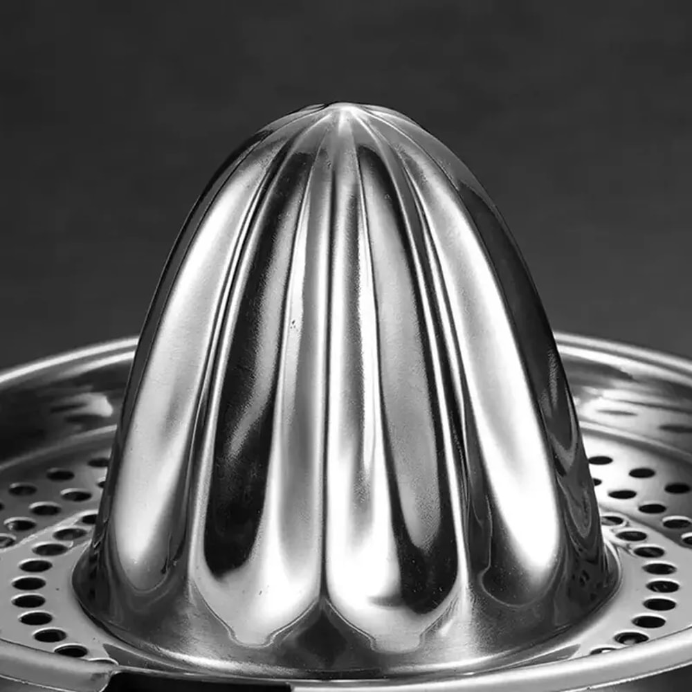 Lemon And Orange Juicer Portable Stainless Steel Squeezer With Bowl Container Convenient And Easy T 2