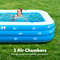 Summer Family Pool For Summer FullSized Inflatable Swimming Pool Backyard Garden Lawn Enjoyment 3
