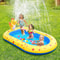 PVC Outdoor Bath Lawn Sprinkler Inflatable Swimming Pool Dinosaur Shaped Childrens Water Play Mat F 1