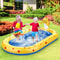 PVC Outdoor Bath Lawn Sprinkler Inflatable Swimming Pool Dinosaur Shaped Childrens Water Play Mat F 2