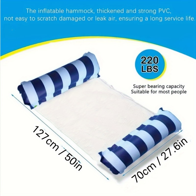 Durable Sunbathing Mattresses, Premium Striped Swimming Pool Loungers, Ideal for Pool Parties & Beach Adventures