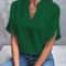 Women Fashion Vneck Half Sleeve Shirts Summer Casual Blouse Office Elegant Loose Blusas Tops 5