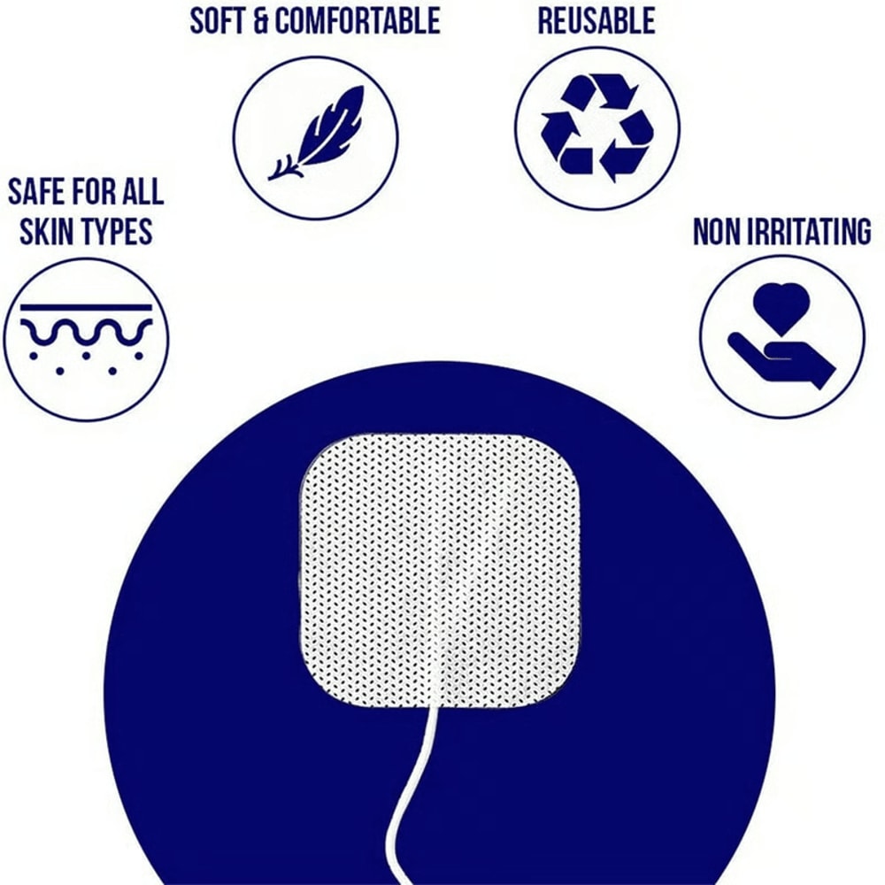 40 TENS Electrode Pads EMS Replacement For Unit 7000 3000 Muscle Stimulator BULK Pack 5