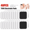 40 TENS Electrode Pads EMS Replacement For Unit 7000 3000 Muscle Stimulator BULK Pack 1