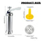 Biscuit Extruder Press Cookie Gun Set Stainless Steel DIY Cookie Press Maker 3