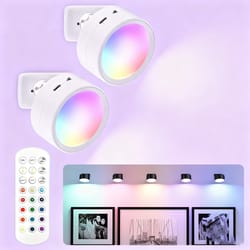 magnetic led wall lamp with remote, rgb color change, bedroom lights