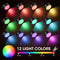 Magnetic LED Wall Lamp With Remote RGB Color Change Bedroom Lights 1