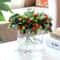 Christmas Berry Potted Plants 9 Heads Artificial Strawberry Fruit For Home Garden Wedding 3