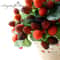 Christmas Berry Potted Plants 9 Heads Artificial Strawberry Fruit For Home Garden Wedding 4