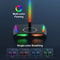 RGB Gaming Headphones Stand Holder, Wireless Charger Base, Non-Slip Rubber Desk Organizer