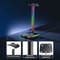 RGB Gaming Headphones Stand Holder, Wireless Charger Base, Non-Slip Rubber Desk Organizer