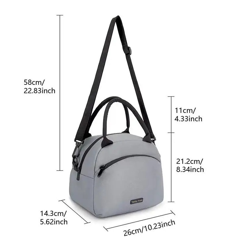 Durable Waterproof Lunch Bag, Insulated Thermal Cooler for Outdoor Camping, Office Meal Storage Box