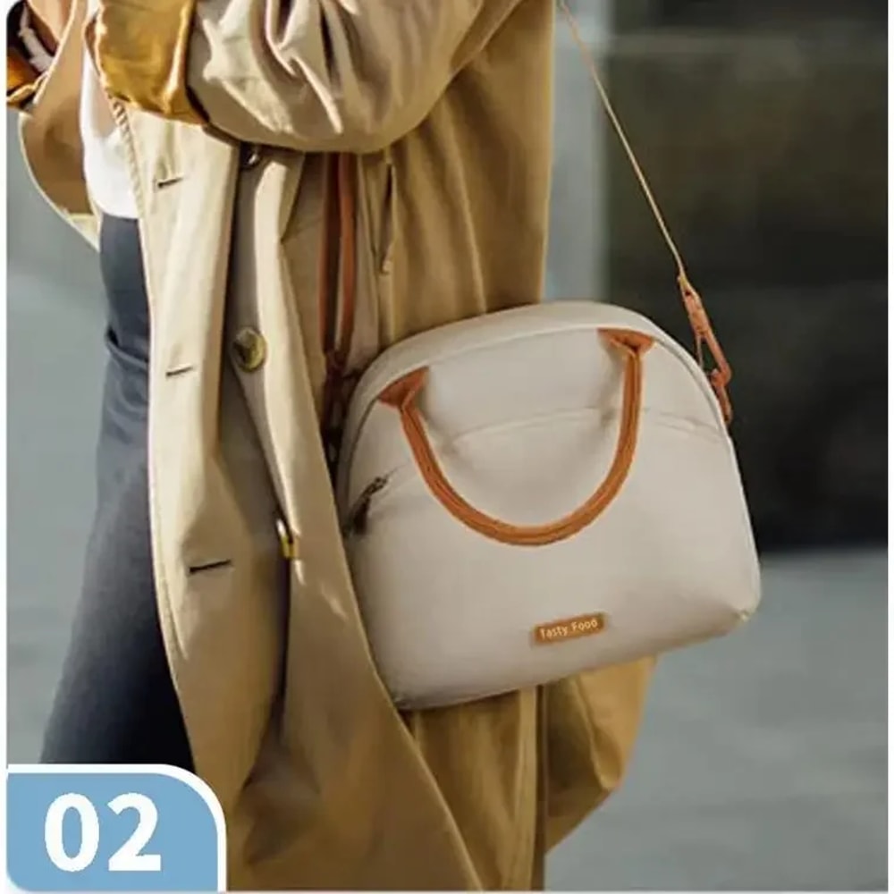 Durable Waterproof Lunch Bag, Insulated Thermal Cooler for Outdoor Camping, Office Meal Storage Box