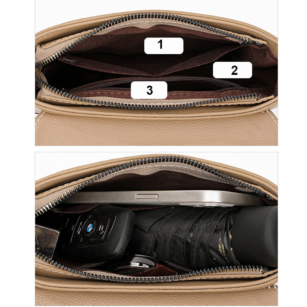 Luxury Contrast Color Messenger Handbag PU Leather Shoulder Bags For Women Fashion Flap Crossbody P 2