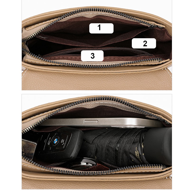 Luxury Contrast Color Messenger Handbag PU Leather Shoulder Bags For Women Fashion Flap Crossbody P 2