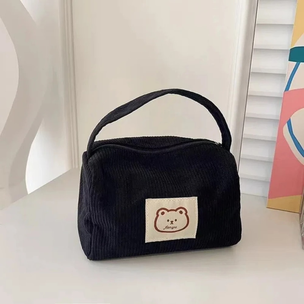 Plush Womens Cosmetic Bags Soft And Comfortable Summer Handbag With Handle 3