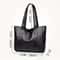 Womens Casual Handbag For Commute Vintage Large Capacity Tote Bag Retro Vegan Shoulder Bag 2
