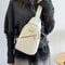 Multiple Color Slanted Fabric Neutral Style Backpack For Men And Women 0