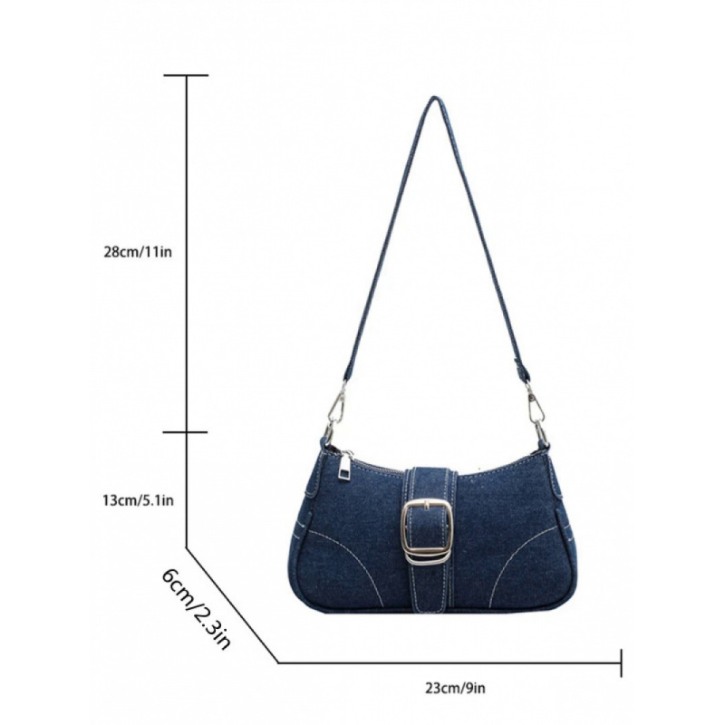 Exquisite Jeans Bag Womens New Fashion Crossshoulder Denim Bag 4