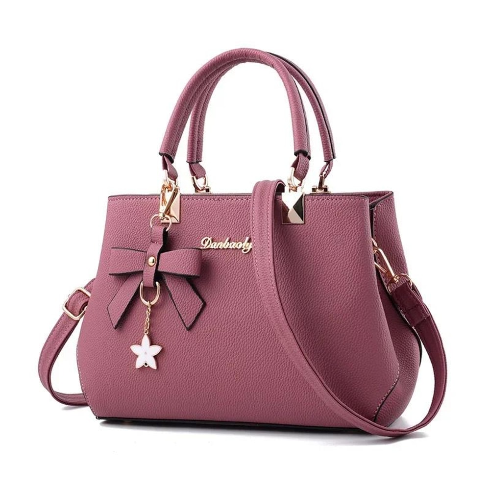 New Women Messenger Bags Fashion Totes With Flower Pendant Crossbody Shoulder Handbag For Ladies 6