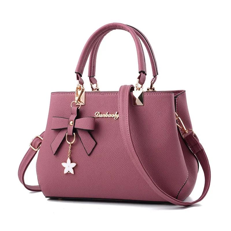 New Women Messenger Bags Fashion Totes With Flower Pendant Crossbody Shoulder Handbag For Ladies 6