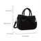 Stylish Daily Shoulder Crossbody Bag With Golden Hardware And Elegant Black Bow 4
