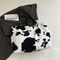 Winter Travel Tote Bag, Cow Printing Plush Shoulder Bag, Large Capacity Shopper Bags For Women
