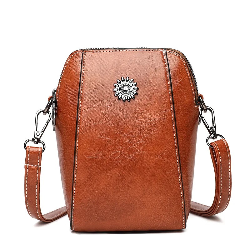 Fashion Leather Womens Bag Vertical Crossbody Mini Small Bag Single Shoulder Crossbody Bag Female 6