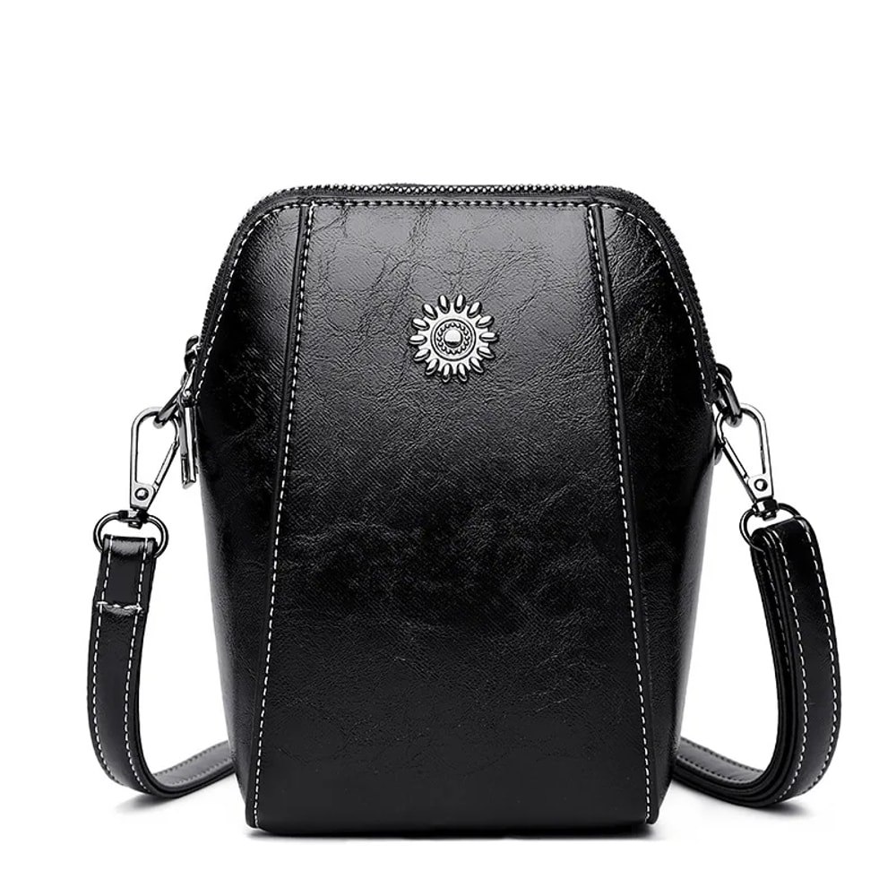 Fashion Leather Womens Bag Vertical Crossbody Mini Small Bag Single Shoulder Crossbody Bag Female 9