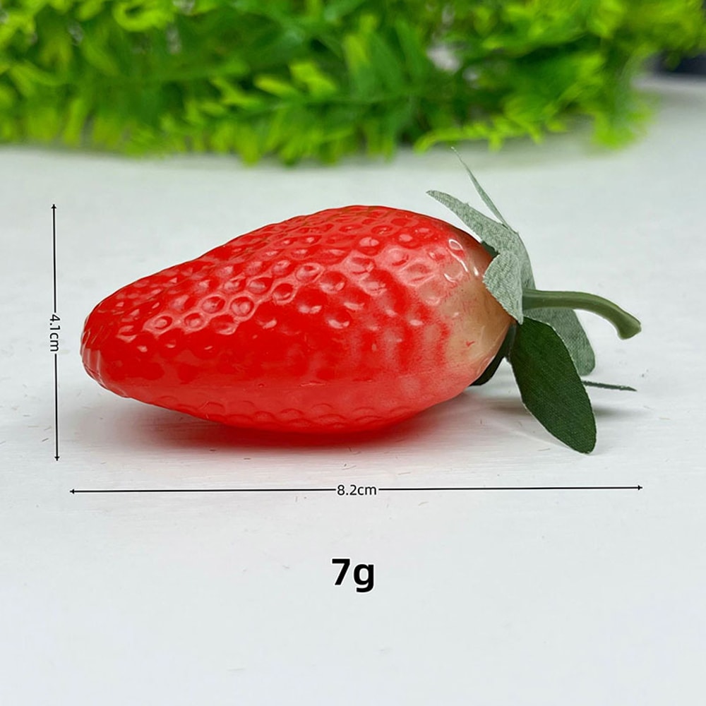 Artificial Strawberries Fake Fruit For Home Party Decor Photography Prop 4