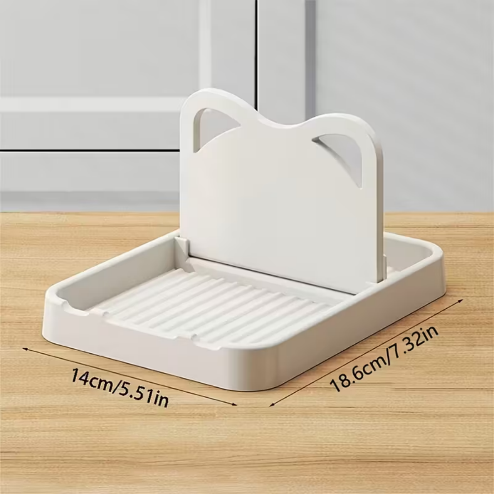 Pot Lid Rack And Spoon Rack Kitchen Counter Spoon Rack MultiPurpose Organizer For Clean Countertops 1