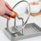 Multifunctional Pot Lid Holder Kitchen Pot Lid Storage Rack Heat Resistant Spoon Shovel Holder Anti 3