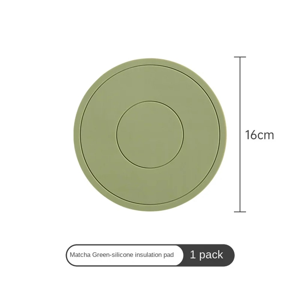 Thickened Silicone Coaster High Temperature Resistant Round Mat Microwave Oven Heat Insulation Plac 7