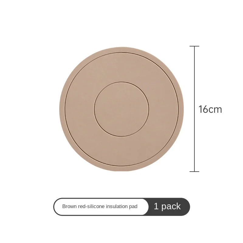 Thickened Silicone Coaster High Temperature Resistant Round Mat Microwave Oven Heat Insulation Plac 8