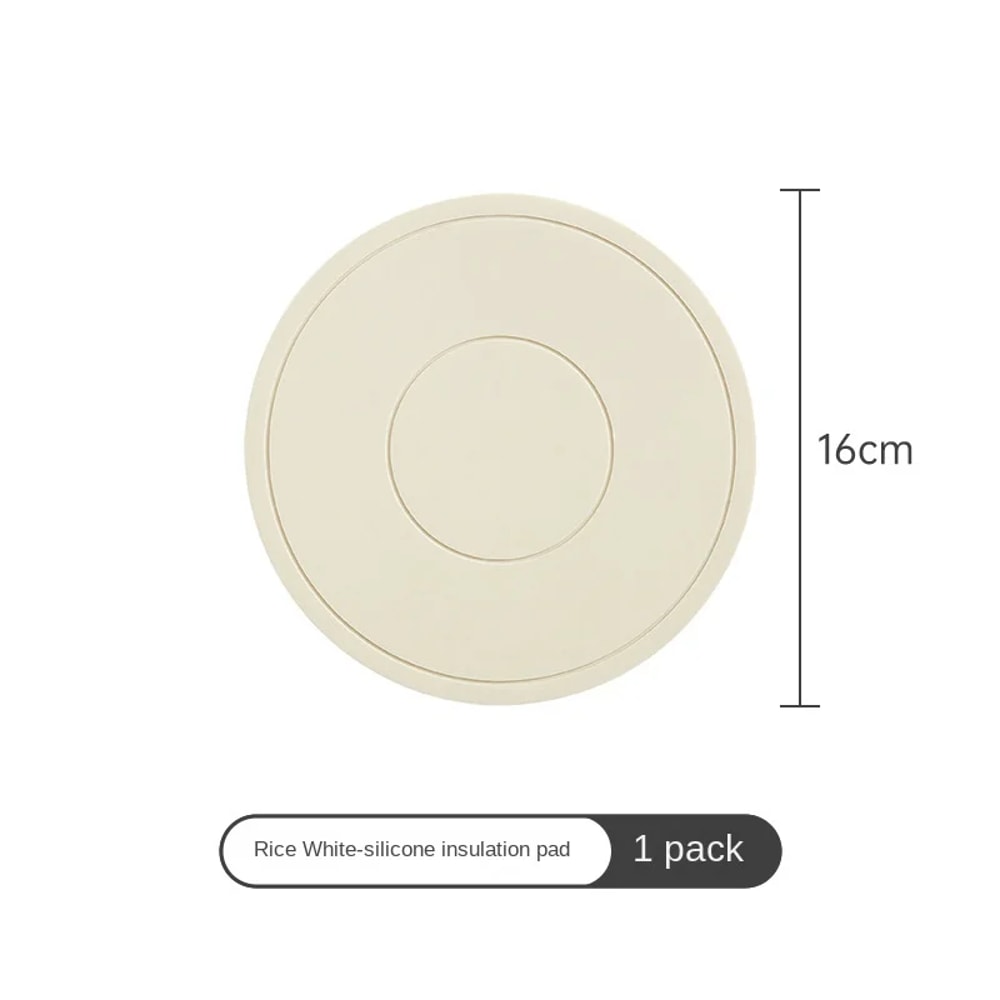 Thickened Silicone Coaster High Temperature Resistant Round Mat Microwave Oven Heat Insulation Plac 9