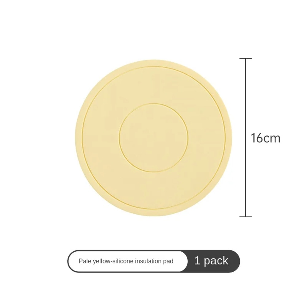 Thickened Silicone Coaster High Temperature Resistant Round Mat Microwave Oven Heat Insulation Plac 10