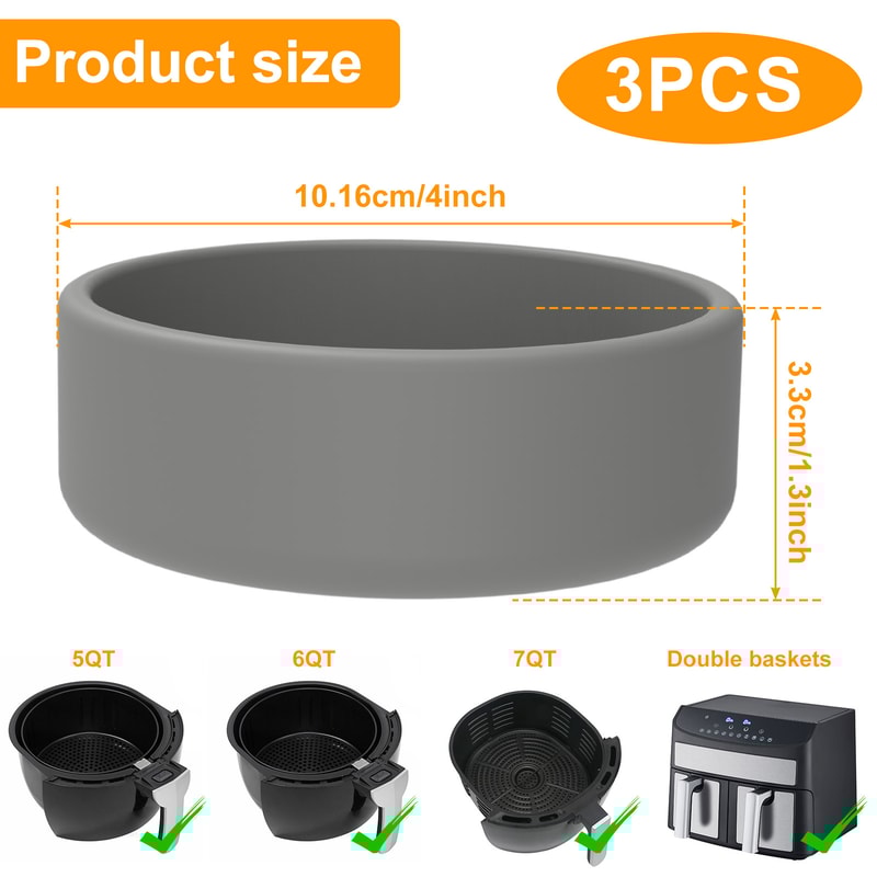 Silicone Non Stick Egg Pan Mold Air Fryer Egg Boiler Oven Safe Microwave Friendly 5