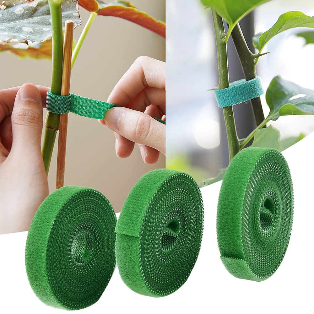 Nylon Garden Twine Plant Ties Bamboo Cane Wrap Support With Garden Hook Loop 1