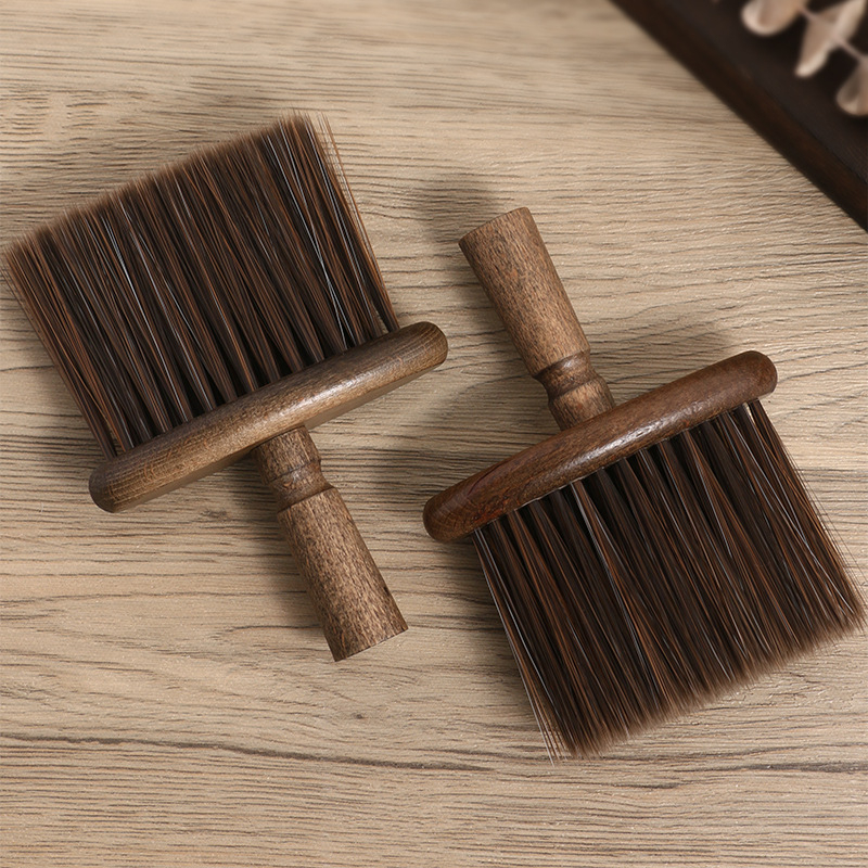 Wooden Kitchen Brush Cleaning Bar Coffee Cleaning Brush Powder Dusting Accessories 3