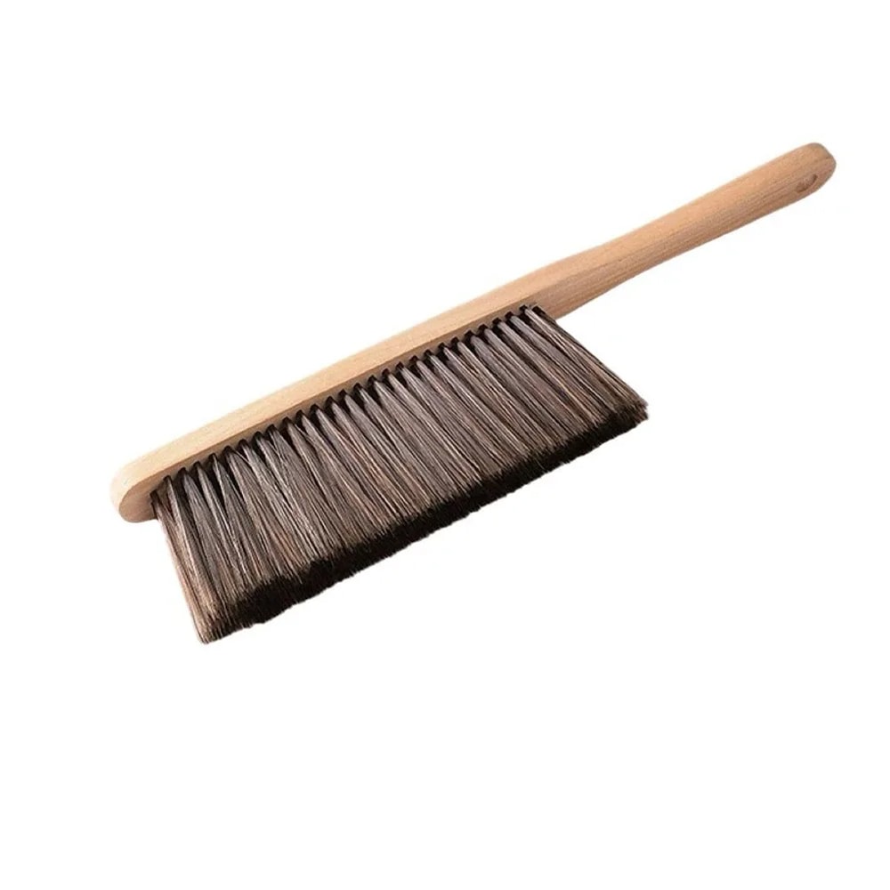 Coffee Powder Cleaning Brush With Natural Wood Handle Anti Static Desktop Bar Grinder Bed Sweeping 6