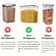 Kitchen Food Containers Set BPA Free Plastic Airtight Storage Box 5