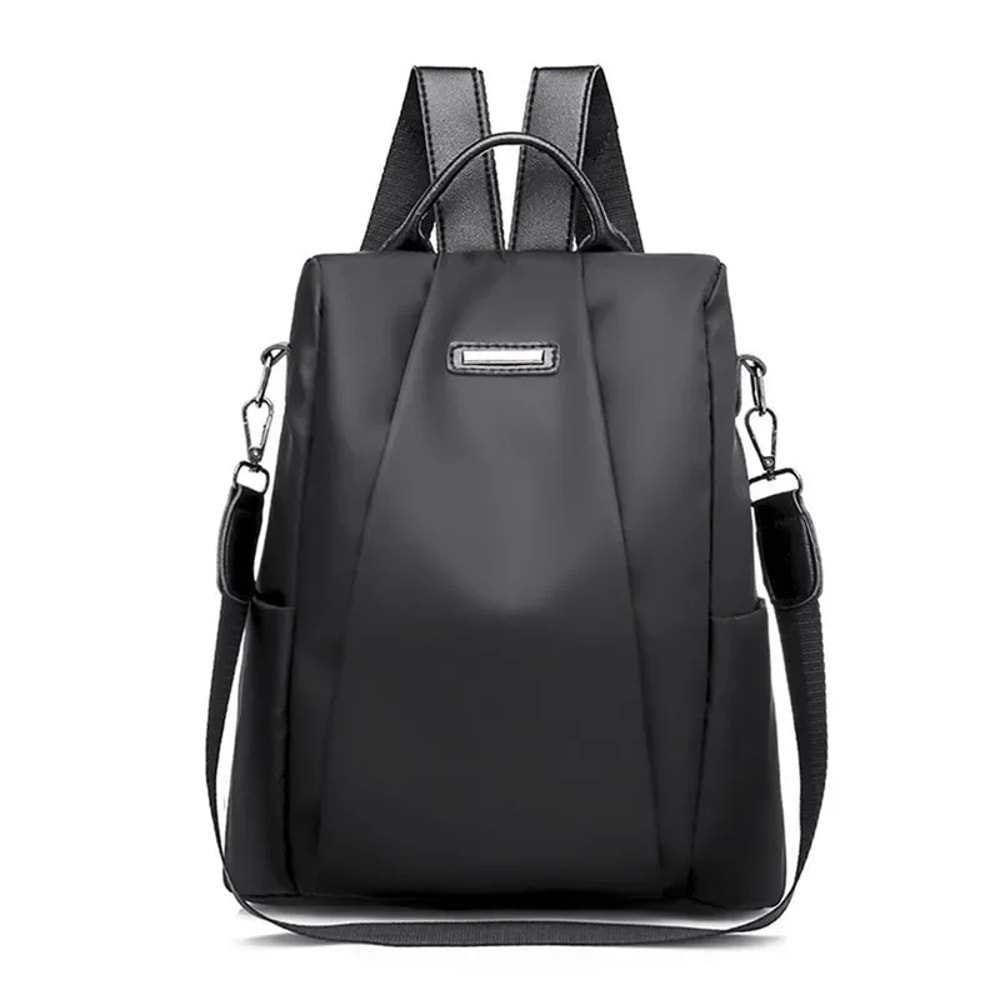 Fashionable Womens Multifunctional Backpack Casual Solid Color Backpack With Detachable Strap 2