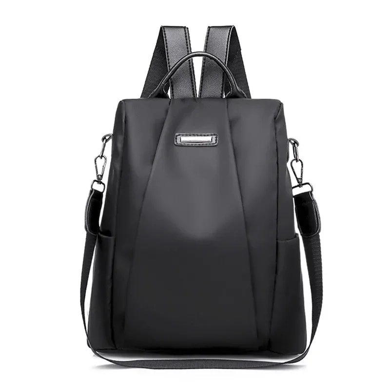 Fashionable Womens Multifunctional Backpack Casual Solid Color Backpack With Detachable Strap 2