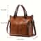 Classic Womens Crossbody Handbag Retro PU Leather Shoulder Bag Fashionable Casual Purse For Daily U 1