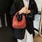 Small TopHandle Shoulder Bag For Women Classic Fashion Woven Embossed Hobo PU Leather Handbag 1