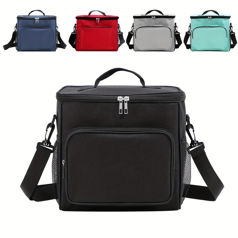Large Insulated Lunch Bag Reusable Lunch Bags For Women Men With Adjustable Shoulder Strap 0
