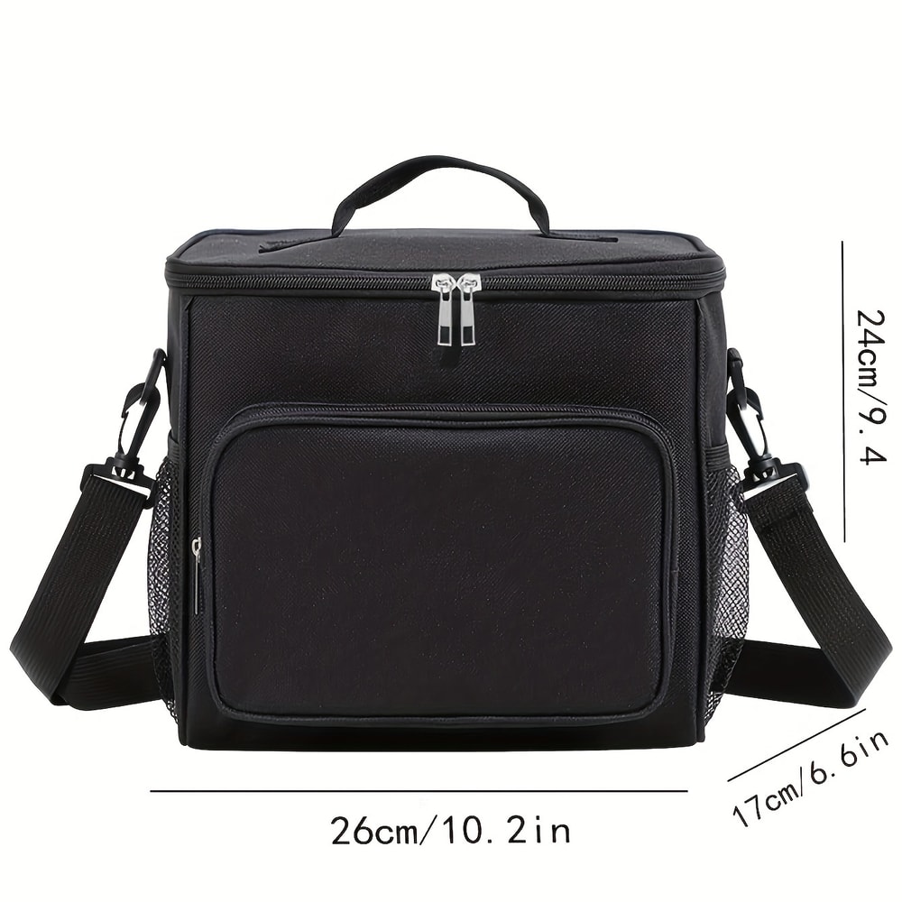Large Insulated Lunch Bag Reusable Lunch Bags For Women Men With Adjustable Shoulder Strap 4