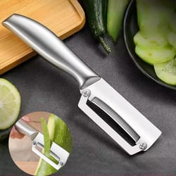 kitchen stainless steel vegetable peeler, household double-head melon planer